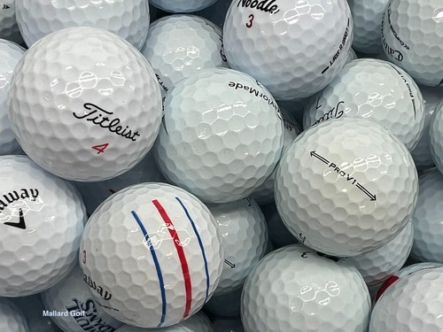 50 AAAAA Titleist Callaway Chrome Soft TaylorMade Pro V1 Vice 5A Golf Balls Mint - Picture 1 of 4