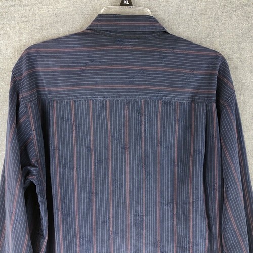 Tommy Bahama Silk Wool Blend Shirt L Large Button Up Long Sleeve Outdoor Men's - Picture 4 of 9