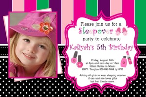 sleepover birthday invitations print your own slumber digital
