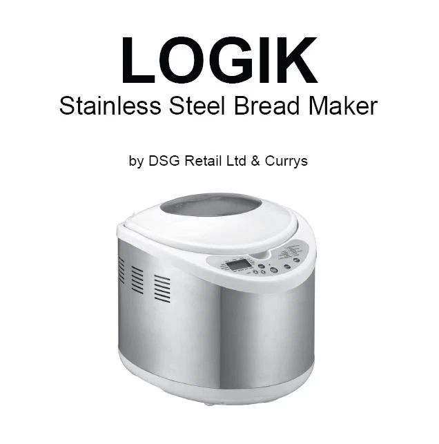 Logik Bread Machine Maker Instruction Manual L1BMS11, LBM1028