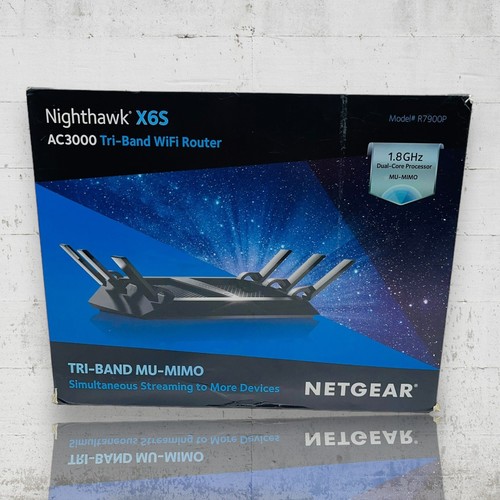 NETGEAR R7900P-100NAS Nighthawk X6 AC3000 Dual Band Smart WiFi Router - Picture 1 of 11
