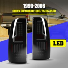 For 1999-2006 Chevy Silverado 1500 99-02 Gmc Sierra Tail Lights Smoke Brake Lamp