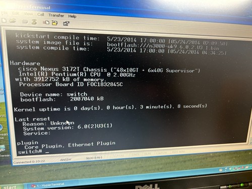 Cisco N3K-C3172TQ-10GT 48x 10GB & 6x 40GB QSFP+ 2x P.S. R-F Airflow - Picture 6 of 9