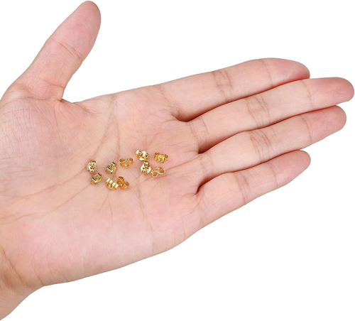 Pezzi di ricambio per orecchini in oro 14 carati 10 pezzi/5 paia - Foto 2 di 7