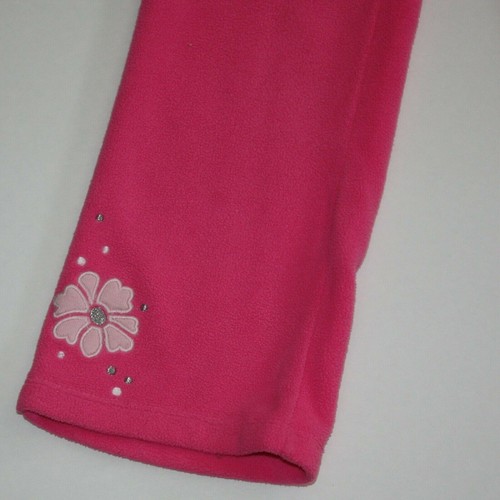 Gymboree Glamour Ballerina Girl's Pink Flower Microfleece Pull-on Pants size 5 - Picture 2 of 2