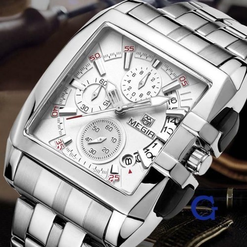 Einsatzuhr Top Qualität Herren Mégir Datum Chronograph QUALITY MEN WATCH QUARTZ - Imagen 2 de 10