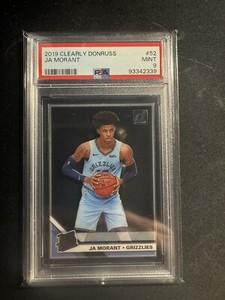 2019-20 Panini Clearly Donruss Rated Rookie Ja Morant #52 PSA 9 MINT Rookie RC