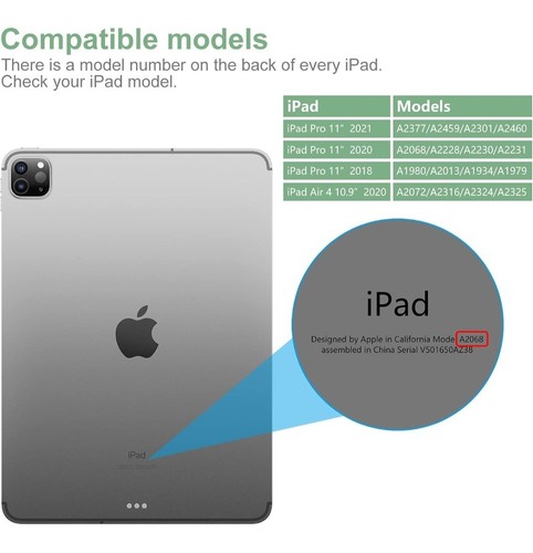 Ultra Thin Smart Magnetic Keyboard Case iPad Pro 11 2021/2020/2018/iPad Air 4 - Bild 2 von 6