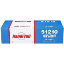 HANDI FOIL Aluminum Silver 12 x 10.75 Foil Sheet, 500 Count Per Box (Pack of 6)