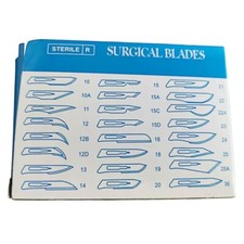 100pcs Surgical Blades Size #10, Stainless Steel, 1 Pack, Disposable