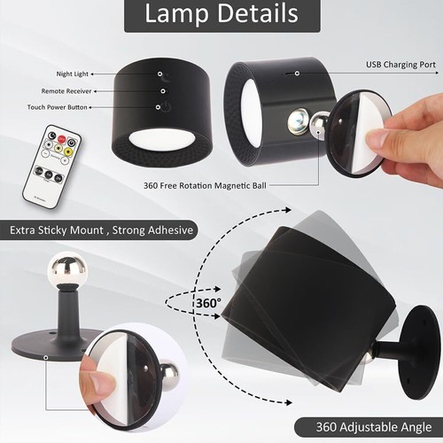 Glowright Lights, Glow Right Wandleuchten, doppelseitiges Licht, 40h maximale Entladung - Bild 5 von 13