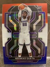 2021-22 Panini Prizm Neemias Queta Red White Blue Prizm Rookie RC #316 Kings