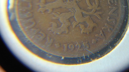 1925 REPUBLIKA CESKOSLOVENSKA 10 MONEDA DE HALERU. - Imagen 3 de 6