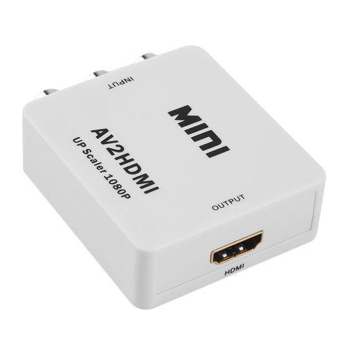 1080P AV CVBS 3RCA to HDMI Video Composite Converter Adapter For HDTV Projector - Picture 2 of 6