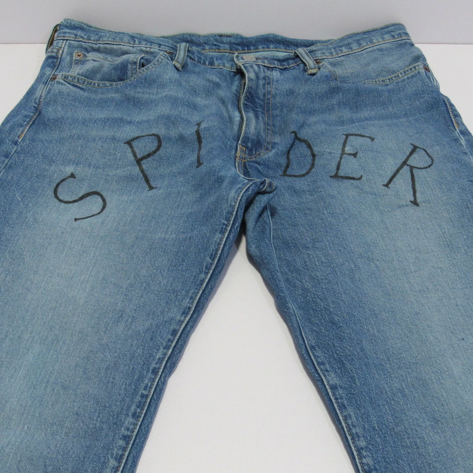 Levis MENS 511 Painted Slim Fit Straight Leg Stretch Blue W36 /L32 REF (M17957) - Image 3 of 4