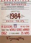 2012 Panini Cooperstown - Don Drysdale #4