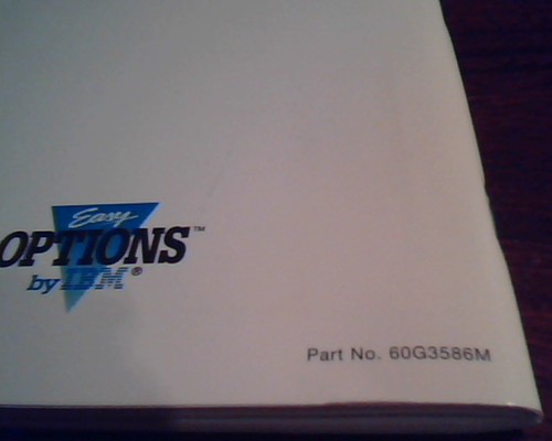 Easy Options by IBM TR586 Mini trackball Notebook and Laptop computer Manual - Picture 3 of 3