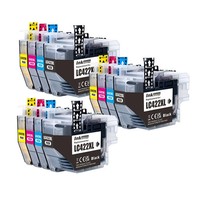 12 Ink Cartridge LC422XL Fits For Brother MFC-J5740DW MFC-J6540DW MFC-J6940DW