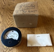 Vintage - Dixson model 200R Analog Panel Meter 0 to 30 DC Amperes - NOS