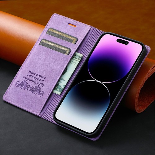 Magnetic Wallet Case Slim Leather Flip Cover for iPhone 17/17 Pro/17 Pro Max/Air - Picture 24 of 28
