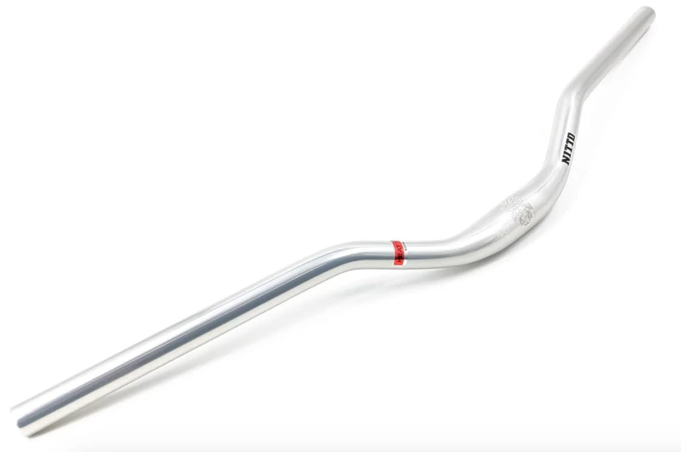 Manillar NITTO B801AA-SSB 730mm 31.8mm Abrazadera Elevación 48 Plateado Bicicleta Ciclismo Nuevo Foto 4 de 4