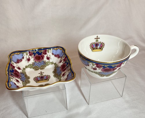 Rare Royal Doulton Bone China Square Bowl & Cup Fairmont Hotels Exclusive - Picture 20 of 20