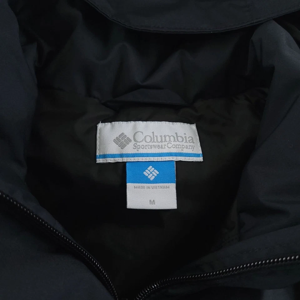 Chaqueta Columbia para mujer mediana negra Lookout Crest impermeable con capucha carcasa de lluvia Foto 3 de 4