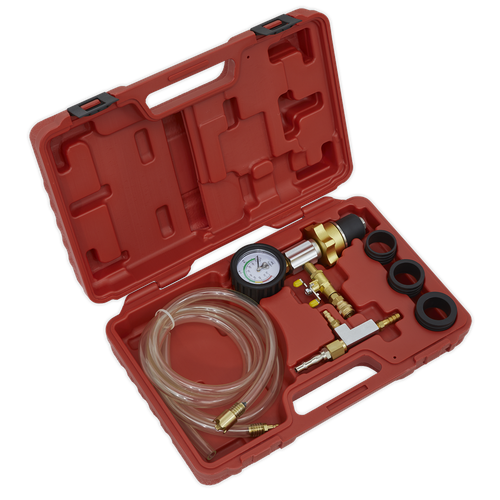 Sealey Cooling System Vacuum Purge & Refill Kit With 3 Adaptors With Case VS0042 - Picture 1 of 8