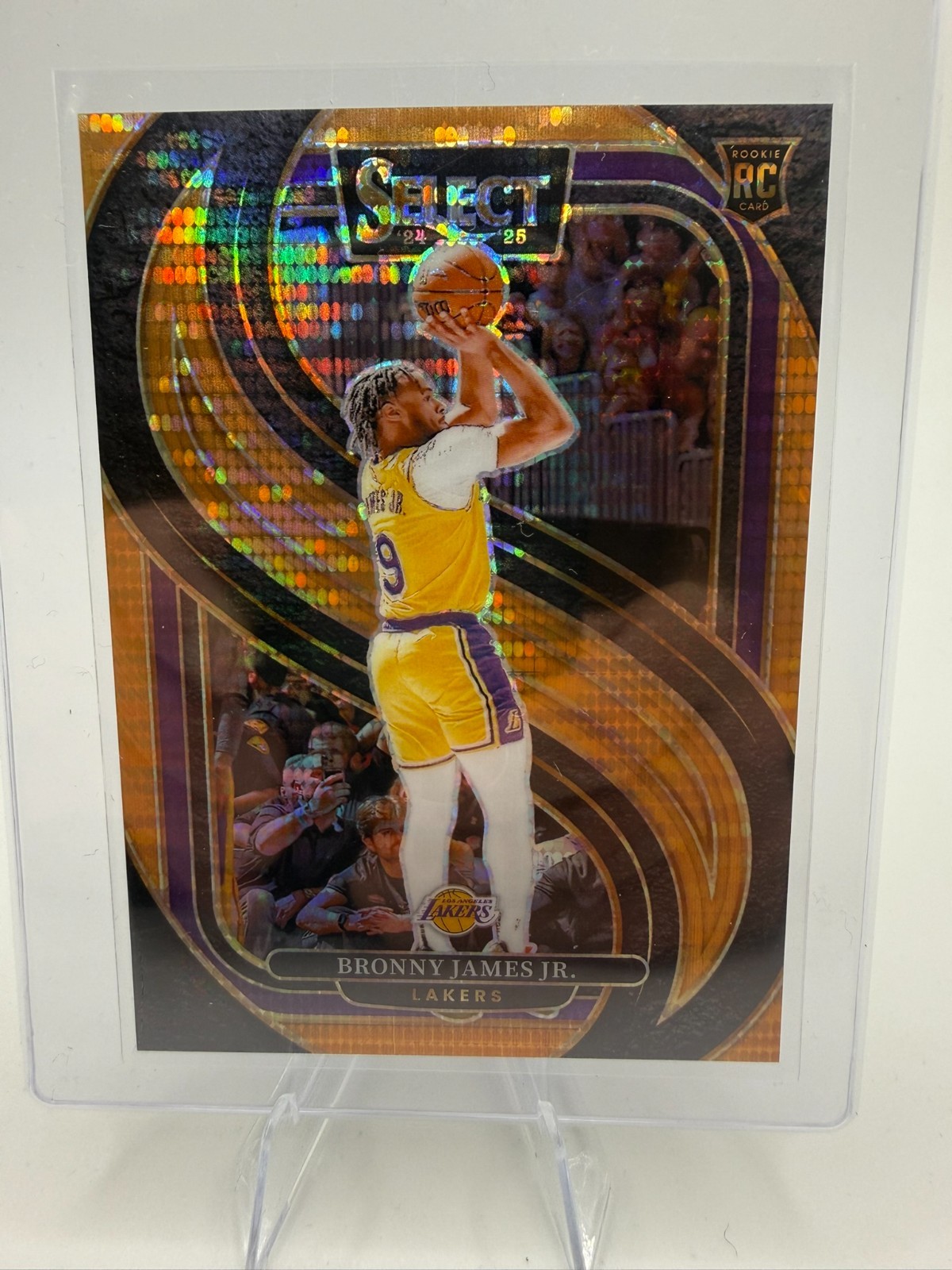 2024-25 Select Bronny James Jr. #179 RC Rookie Premier Level Orange Pulsar /18