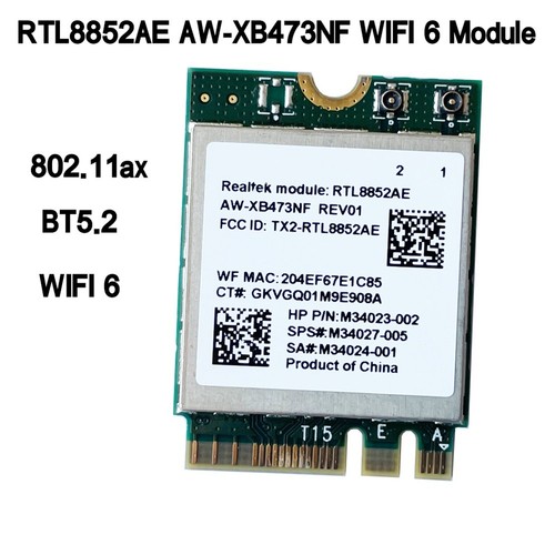 2.4G 5G 802.11AC/AX Kabellos AW-XB473NF RTL8852AE RTL8852 Wifi 6 -MIM3825 - Afbeelding 4 van 6