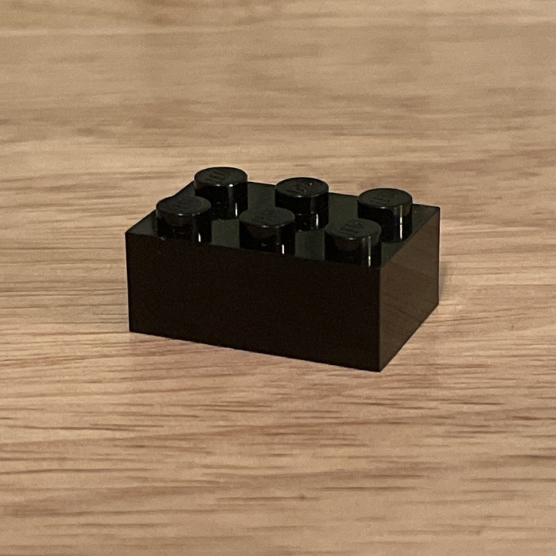 LEGO Black Brick 2 x 3 (#3002)