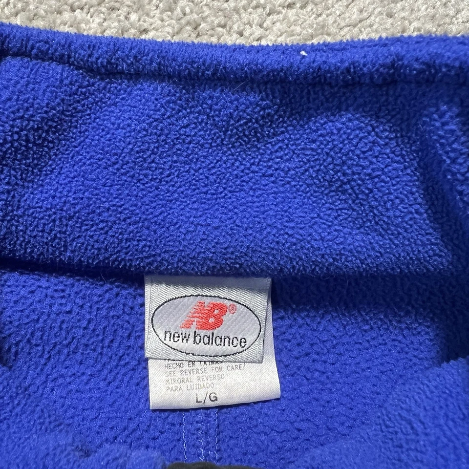 New Balance Synchilla Blue Fleece Pullover Sweater Vintage 1990s Running Large - Image 4 of 4