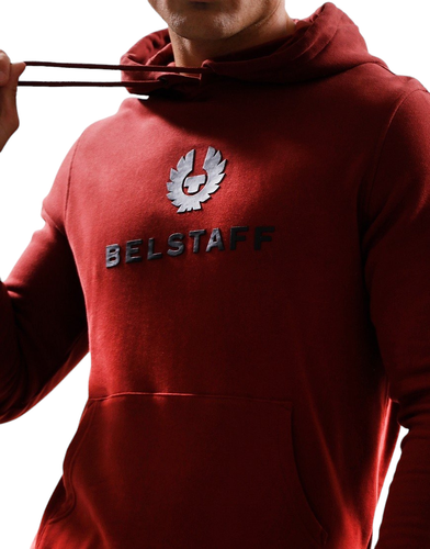 BELSTAFF Signature Hoodie Lava Red - Picture 3 of 4