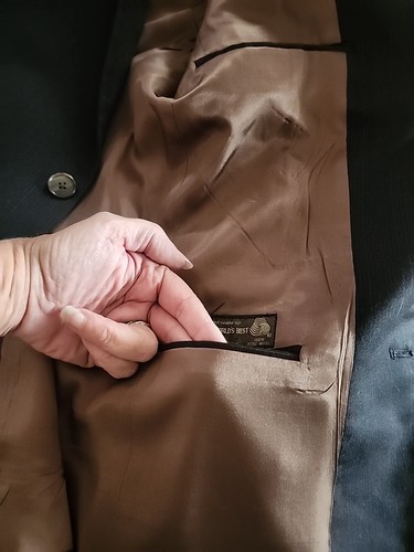 Givenchy Gentleman 2-Button Black Pinstripe Wool Blazer Sport Coat Jacket SZ 40R - Picture 18 of 22