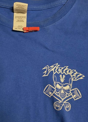 Gildan T-Shirts 4XL 2er Set schwarz & blau Victory Kolben Totenkopf schwere Baumwolle - Bild 17 von 18
