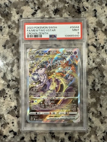 Mewtwo VSTAR GG44/GG70 Crown Zenith: Galarian Gallery Holo PSA 9