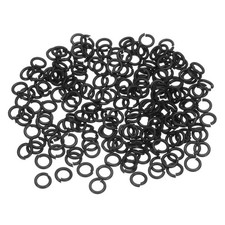 Split Lock Washer, M3 304 Stainless Steel Spring Lock Washer 200pcs, Black