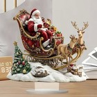 Santa Claus Snowman Festival Decoration Xmas Table Ornament Home Office Decor