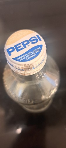 Pair Vtg Pepsi-Cola 10oz Clear Glass Bottle- No Refill-Dispose Properly 1 WAVY - Picture 9 of 15