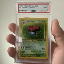 PSA MINT 9 1999 POKEMON TCG JUNGLE #15 VILEPLUME HOLO