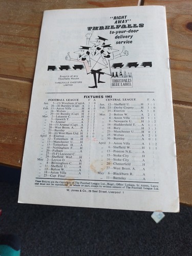 1963 Liverpool v Tottenham Division One season 1962/63 Reds Spurs 12/4/1963 (24) - Picture 5 of 5