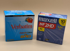 Sealed Vintage Maxell Verbatim 3.5" Floppy Disk Lot of 20 Disks