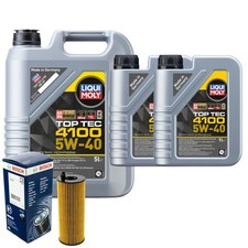 Motoröl 5W40 LIQUI MOLY Top Tec 4100 7L+BOSCH Ölfilter