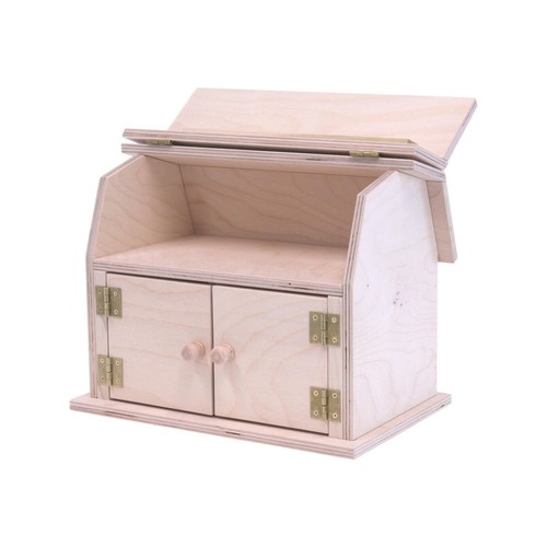 Mini juguete de granero de madera AmishToyBox.com, diseño de granero de techo de cadera - Imagen 6 de 9