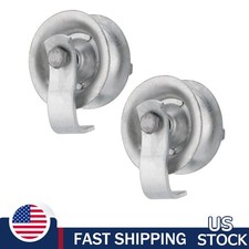 2 Pack Sliding Gate Rollers 5" Steel Pipe Track Roller Galvanized for 1 5/8" ...