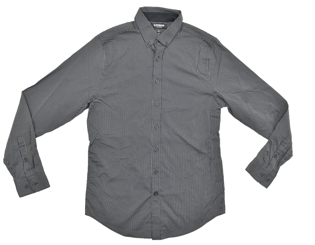 Express Performance Slim Black White Pinstripe Me… - image 1