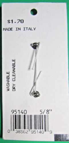 (2) DE COLECCIÓN JHB 3/4" CARA DE GATO DE GATITO PLATA METAL VÁSTAGO BOTONES NOS TARJETA-J3 - Imagen 3 de 3