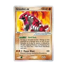 Pokemon Crystal Guardians Groudon ex (UR) #93 (Holo) Fair