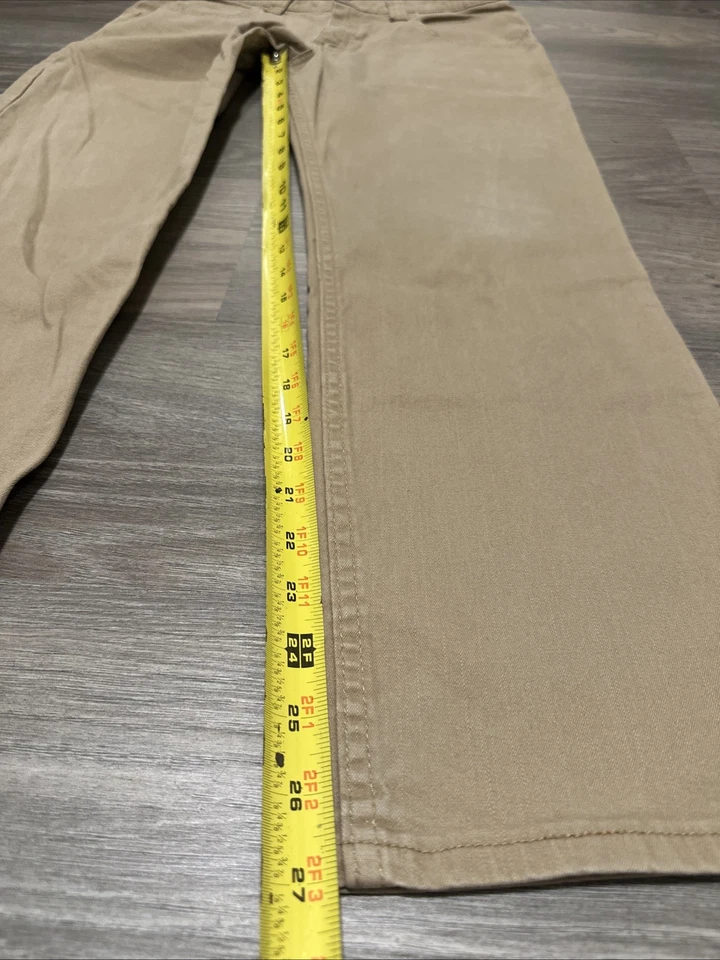 Pantalones Wrangler Niño Juvenil 14 Tostado Husky Calce Recto Flex Elastizado Cintura Ajustable Foto 3 de 4