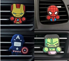 Cartoon Superhero Car Air Vent Clips Kawaii Air Fresheners  Decor